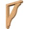 Ekena Millwork Funston Arts and Crafts Smooth Bracket w/ Offset Brace, Western Red Cedar, 5 1/2"W x 34"D x 42"H BKT0604X34X42FST03SWR - alternate 1